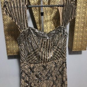 Adrianna Papell Gatsby Style Evening Dress (short)